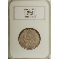 1936-S 50C Texas MS66 NGC. NGC Census: (439/56). P