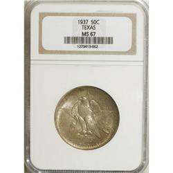 1937 50C Texas MS67 NGC. NGC Census: (61/7). PCGS