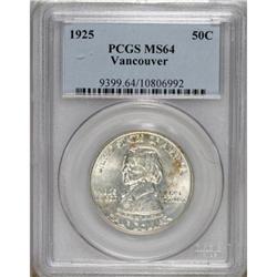 1925 50C Vancouver MS64 PCGS. PCGS Population (897