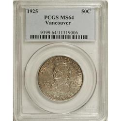 1925 50C Vancouver MS64 PCGS. PCGS Population (897