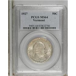 1927 50C Vermont MS64 PCGS. PCGS Population (1290/
