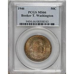 1946 50C Booker T. Washington MS66 PCGS. PCGS Popu