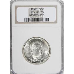 1947 50C Booker T. Washington MS65 PDS MS65 Set. The s