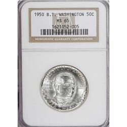 1950 50C Booker T. Washington MS65 PDS Set. The Set In