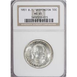 1951 50C Booker T. Washington PDS Set MS65 NGC.