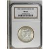Image 1 : 1952-S 50C Washington-Carver MS65 NGC. NGC Census: