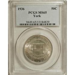 1936 50C York MS65 PCGS. PCGS Population (1730/176