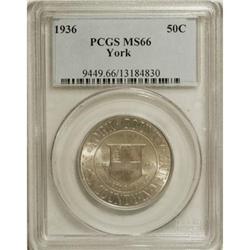 1936 50C York MS66 PCGS. PCGS Population (1265/500
