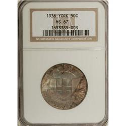 1936 50C York MS67 NGC. NGC Census: (348/28). PCGS
