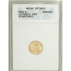 1903 G$1 Louisiana Purchase/Jefferson--Scratched--AN