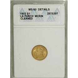 1903 G$1 Louisiana Purchase/McKinley--Cleaned--ANACS