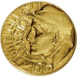 1915-S G$1 Panama-Pacific Gold Dollar--Scratched--ANAC