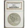 Image 1 : 1991-P $1 Mount Rushmore Silver Dollar MS70 NGC. N