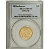 Image 1 : 1991-W G$5 Mount Rushmore Gold Five Dollar MS70 PCGS