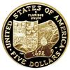 Image 2 : 1992-W G$5 Columbus Gold Five Dollar PR70 Deep Cameo N