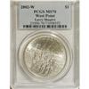 Image 3 : 2002-W $1 West Point Silver Dollar MS70 PCGS. PCGS Pop