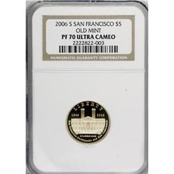 2006-S $5 Old San Francisco Mint PR70 Deep Cameo NGC
