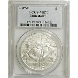 2007-P $1 Jamestown MS70 PCGS. PCGS Population (27