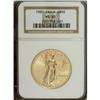 Image 1 : 1987 G$50 One-Ounce Gold Eagle MS69 NGC. NGC Censu