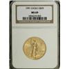 Image 1 : 1991 G$25 Half-Ounce Gold Eagle MS69 NGC. NGC Cens