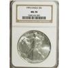 Image 1 : 1992 $1 Silver Eagle MS70 NGC. NGC Census: (137/0)