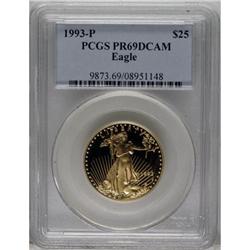 1993-P G$25 Half-Ounce Gold Eagle PR69 Deep Cameo PC