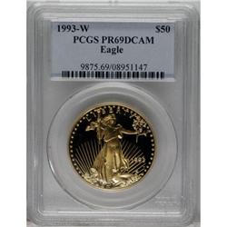 1993-W G$50 One-Ounce Gold Eagle PR69 Deep Cameo PCG