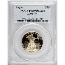 2004-W $25 Half-Ounce Gold Eagle PR69 Deep Cameo PCGS.