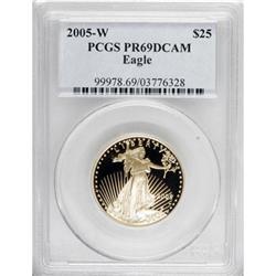 2005-W G$25 Half-Ounce Gold PR69 Deep Cameo PCGS.