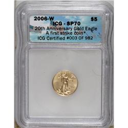 2006-W $5 Tenth-Ounce MS70 ICG. NGC Census: (0/0). PCG