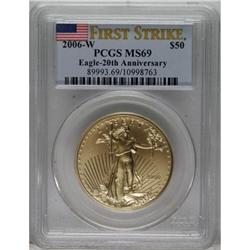 2006-W $50 One-Ounce Gold MS69 PCGS. PCGS Population (