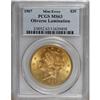Image 1 : 1907 $20 MS63 PCGS. PCGS Population (3047/590). NGC Ce