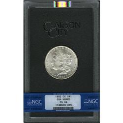 1882-CC $1 MS64 NGC. NGC Census: (3352/2604). PCGS Pop