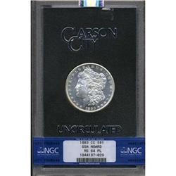 1883-CC $1 GSA MS64 Prooflike NGC. NGC Census: (0/0).