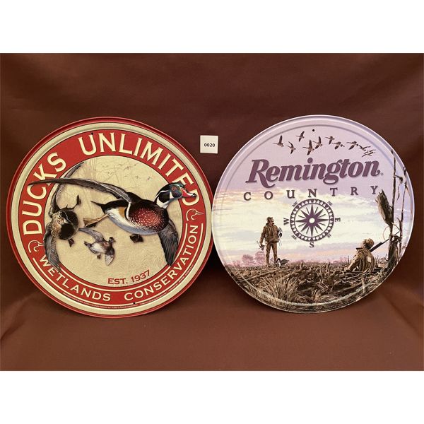 LOT OF 2 REPRO SIGNS