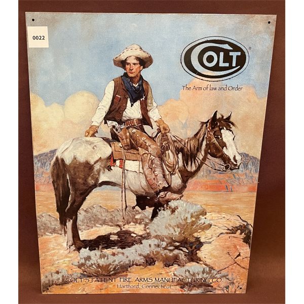 COLT REPRO TIN SIGN
