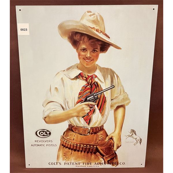 COLT REPRO TIN SIGN