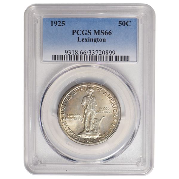 1925 Lexington Concord Half Dollar PCGS MS66