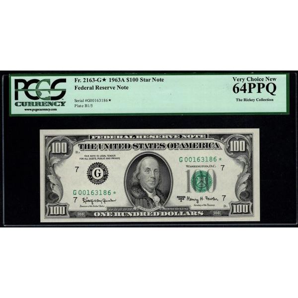 1963A STAR Chicago FRN PCGS 64PPQ