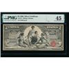 Image 1 : 1896 $2 Educational Silver Certificate PMG 45
