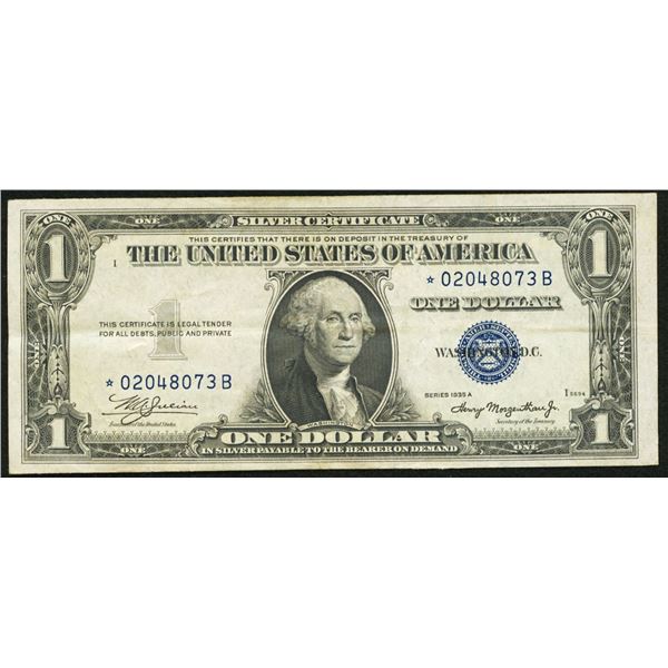 1935A $1 STAR Silver Certificate