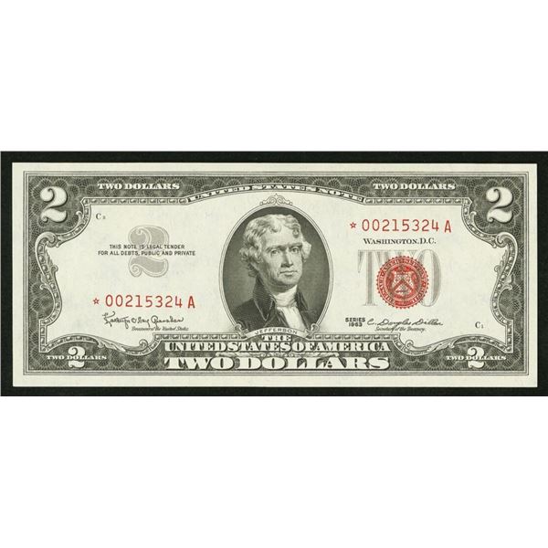 1963 $2 STAR Legal Tender Note