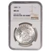 Image 1 : 1889 $1 Morgan Silver Dollar NGC MS65
