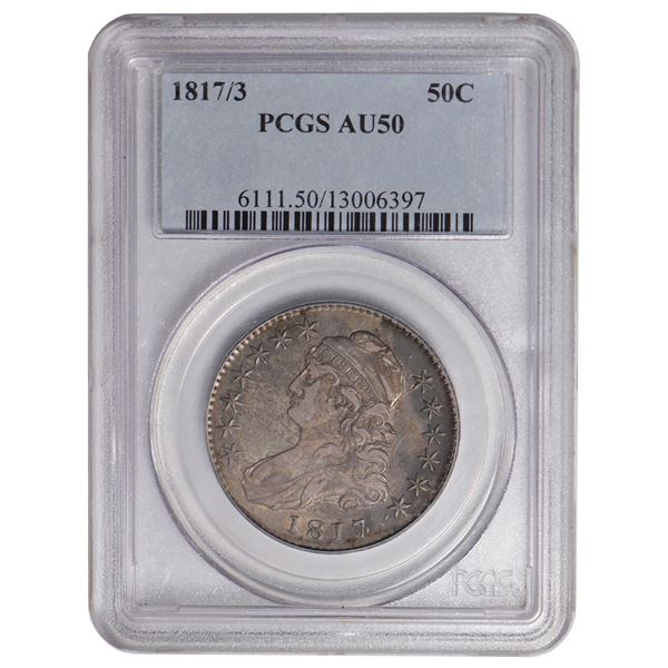 1817/3 Capped Bust Half Dollar PCGS AU50