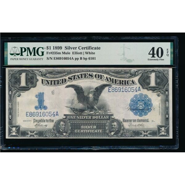 1899 $1 Black Eagle Silver Certificate PMG 40EPQ