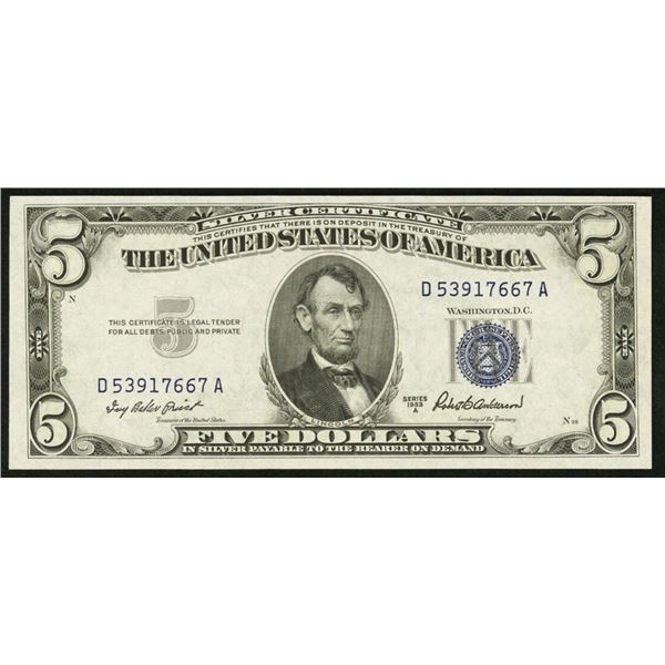 1953 $5 Silver Certificate
