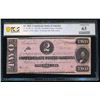 Image 1 : 1862 $2 T-54 Confederate PCGS 63