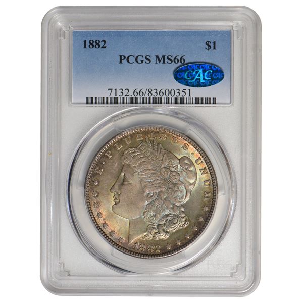 1882 $1 Morgan Silver Dollar PCGS MS66 CAC
