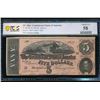 Image 1 : 1864 $5 T-69 Confederate PCGS 58