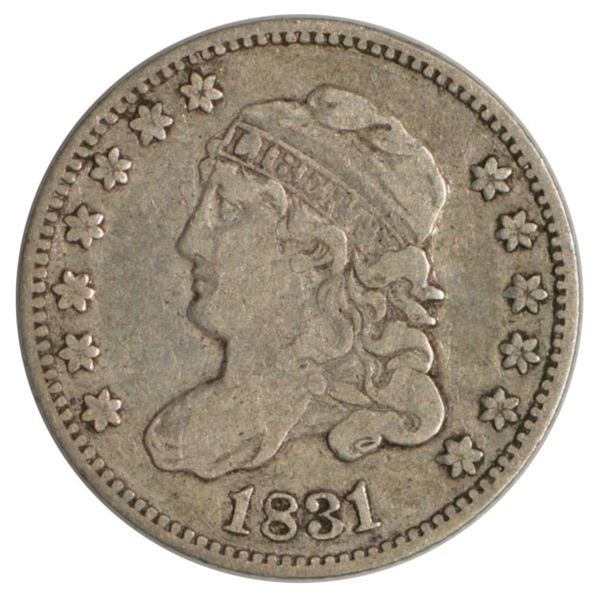 1831 Capped Bust Half Dime Coin